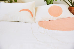 Blush Crescent Moon Pillowcase