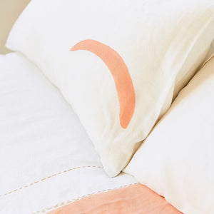 Blush Crescent Moon Pillowcase
