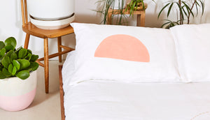 Blush Eclipse + Half Moon - Set of 2 Pillowcases (Standard size)