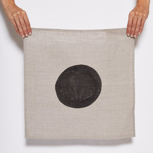 Linen Napkin with Black Eclipse