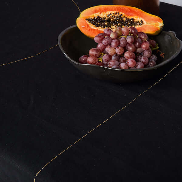 Golden Dinner Party Tablecloth